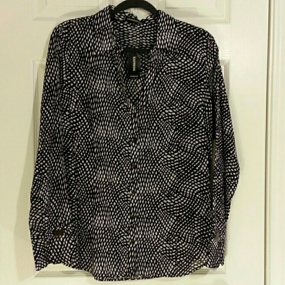 Express button down blouse